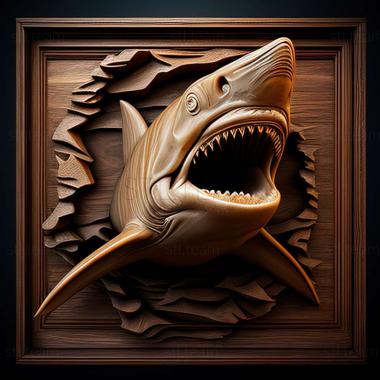 3D model shark (STL)